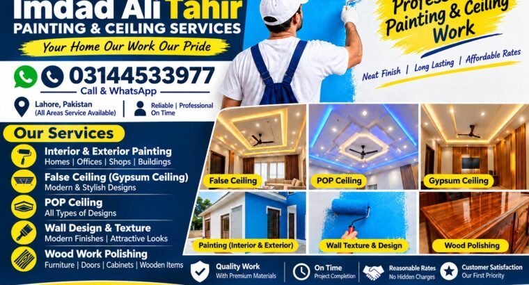 Professional Paint & Ceiling Services | Home Painting, False Ceiling &