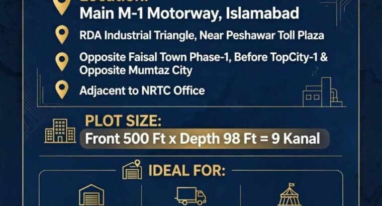 Industrial Land for sale