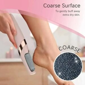 Electric Foot Exfoliator Pink USB Rechargeable ABS