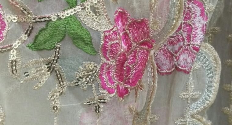 Used embroided suit for wedding functions price Rs.5000/=