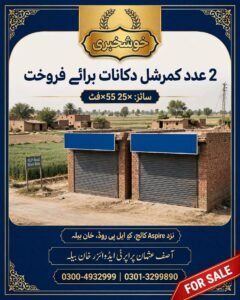 2 shops plot 5 marla