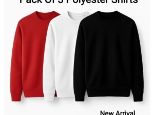 Pack of 3 Sweatshirts – Red White Black – Winter