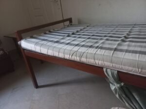 iron bed cot with mattress
