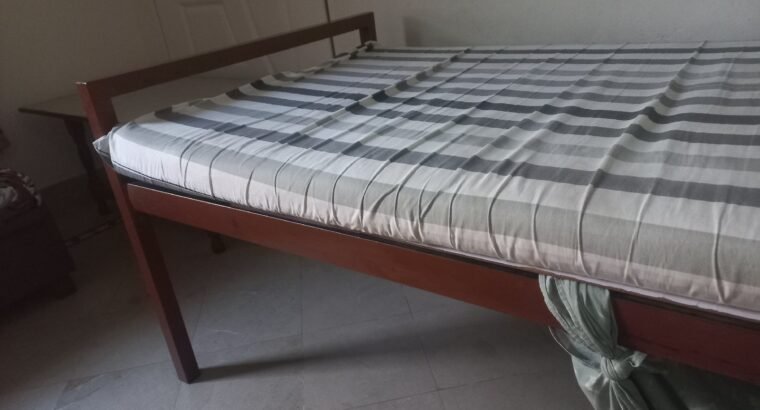 iron bed cot with mattress
