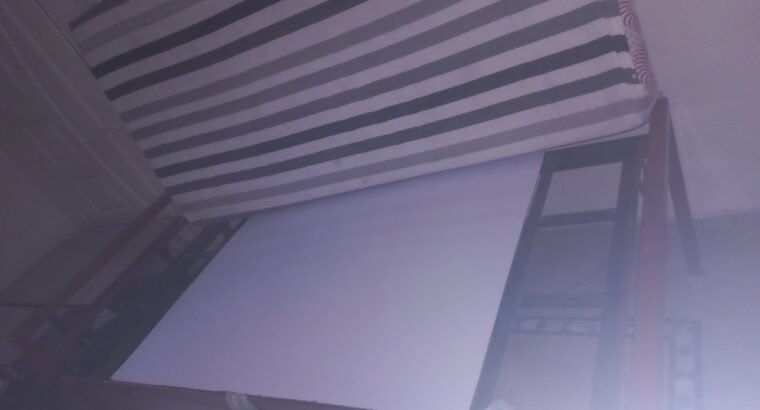 iron bed cot with mattress