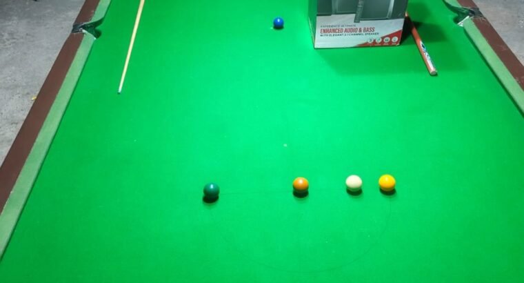Full Standard Size Razon Snooker Table 6×12 with Balls & 2 Sticks