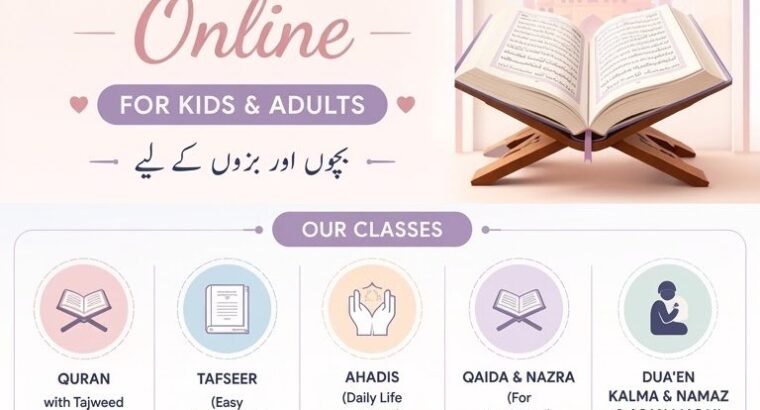 AL-Husnain Online Quran Academy – Online & Offline Classes