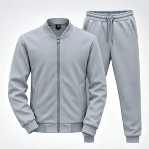 Mens Winter Fleece Tracksuit Grey – New Warm