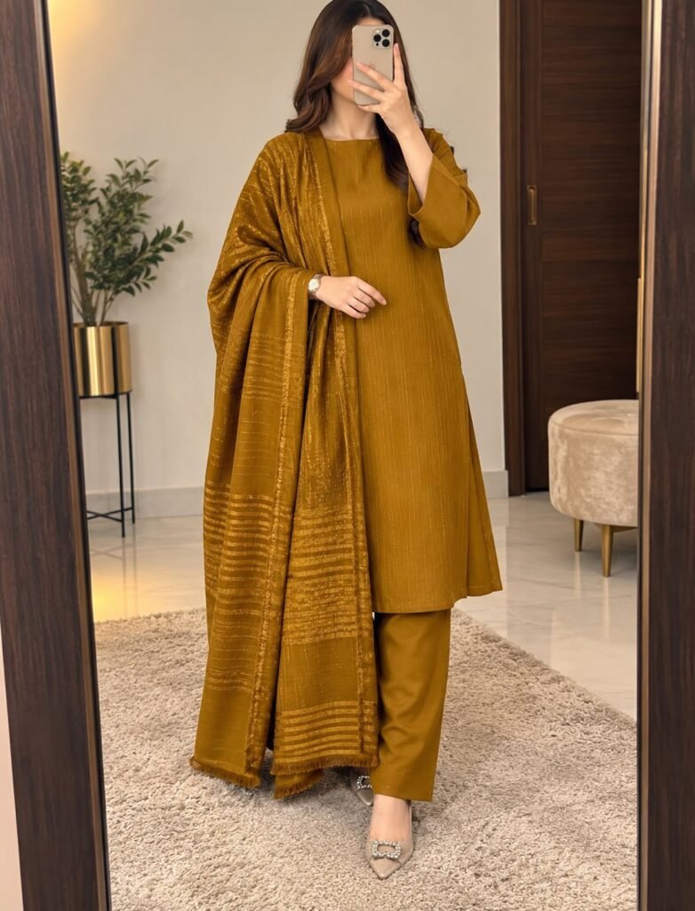Luxury Winter volume Chamki zari dhanak - Clothes for sale in Bahawalpur - photo 4