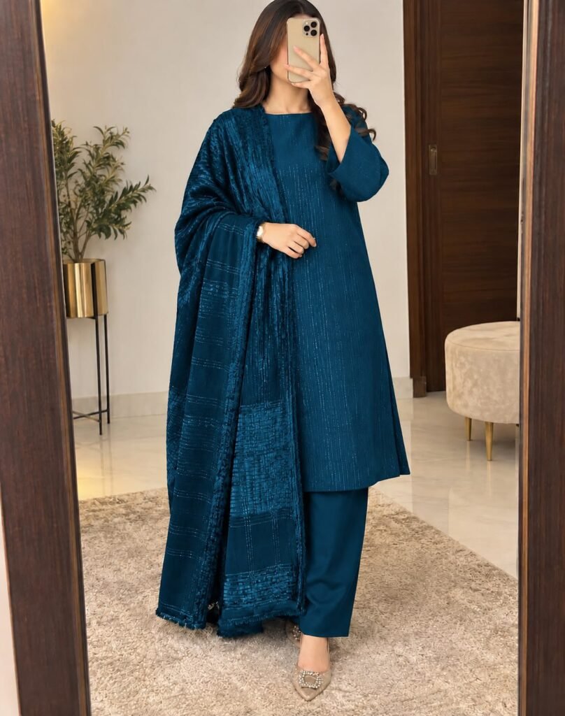 Luxury Winter volume Chamki zari dhanak - Clothes for sale in Bahawalpur - photo 3