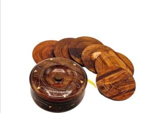 Wooden Coster. Coster Set