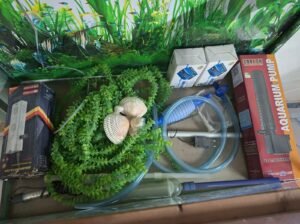 Fish Aquarium for sale with filters – 4 months used only