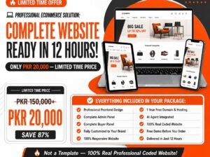 Build Your Professional Website – Just 20,000 PKR!