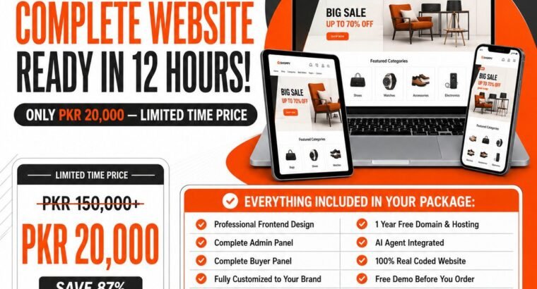 Build Your Professional Website – Just 20,...
