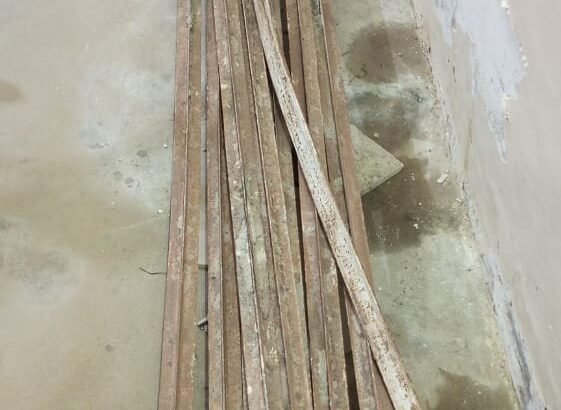 Roofing T-Iron (TR) Bars Lot – 9 Pieces Solid Structural Iron