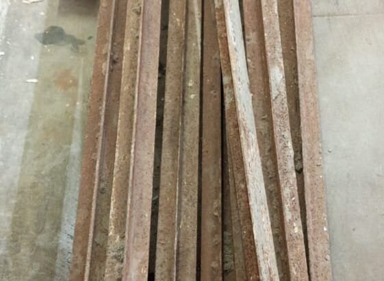 Roofing T-Iron (TR) Bars Lot – 9 Pieces Solid Structural Iron