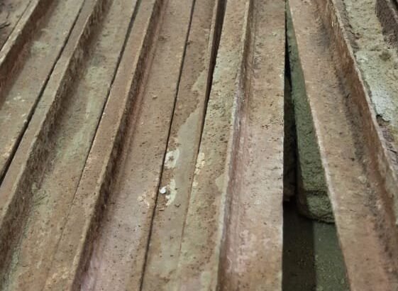 Roofing T-Iron (TR) Bars Lot – 9 Pieces Solid Structural Iron