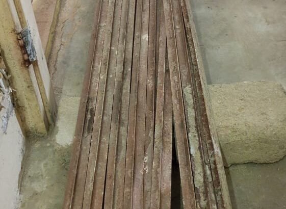 Roofing T-Iron (TR) Bars Lot – 9 Pieces Solid Structural Iron
