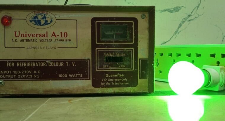 Vintage Universal A-10 1000W Stabilizer – Heavy-Duty Pure Copper