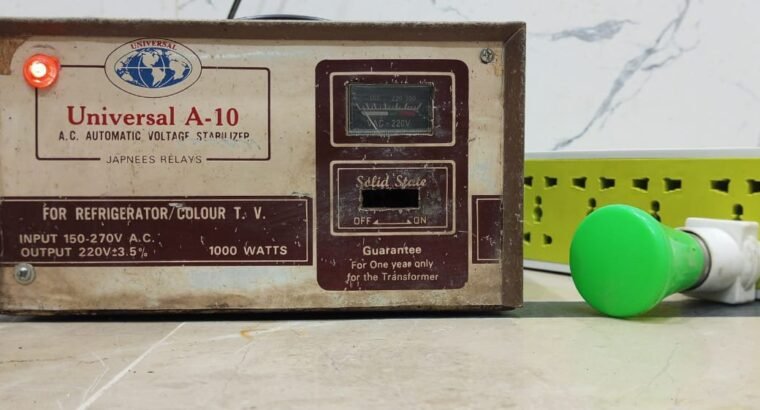 Vintage Universal A-10 1000W Stabilizer – Heavy-Duty Pure Copper