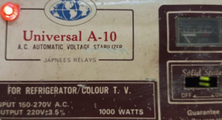 Vintage Universal A-10 1000W Stabilizer – Heavy-Duty Pure Copper