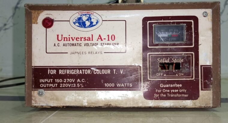 Vintage Universal A-10 1000W Stabilizer – Heavy-Duty Pure Copper