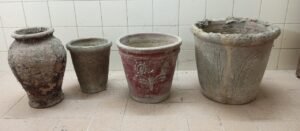 Garden Pots Set (4 Pieces) – Cement & Clay Planters for Sale