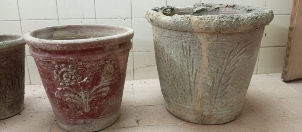 Garden Pots Set (4 Pieces) – Cement & Clay Planters for Sale - photo 4