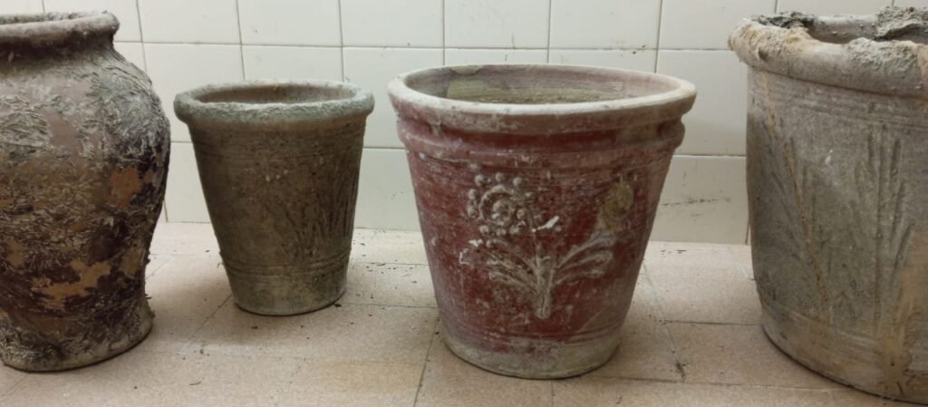 Garden Pots Set (4 Pieces) – Cement & Clay Planters for Sale - photo 6