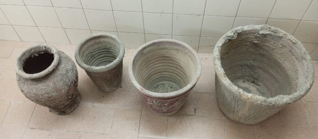 Garden Pots Set (4 Pieces) – Cement & Clay Planters for Sale - photo 5
