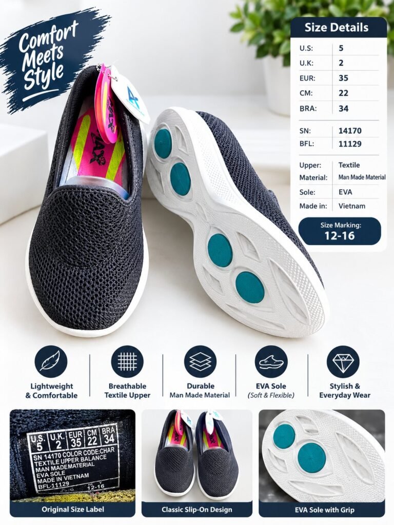 Original Skechers GOwalk 4 Propel Women’s Shoes – Model 14170 CHAR – S