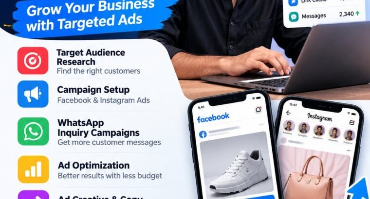 Meta ads services available at very Reasonable price